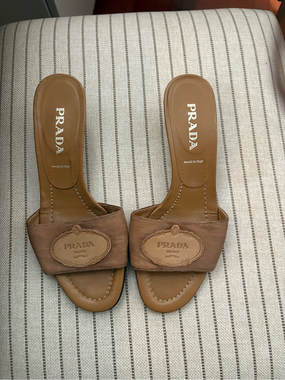 Vintage Prada Milano mule heels